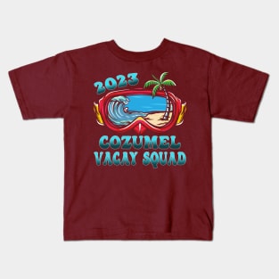 Cozumel 2023 Mexico Vacay Squad, Family Vacation Kids T-Shirt